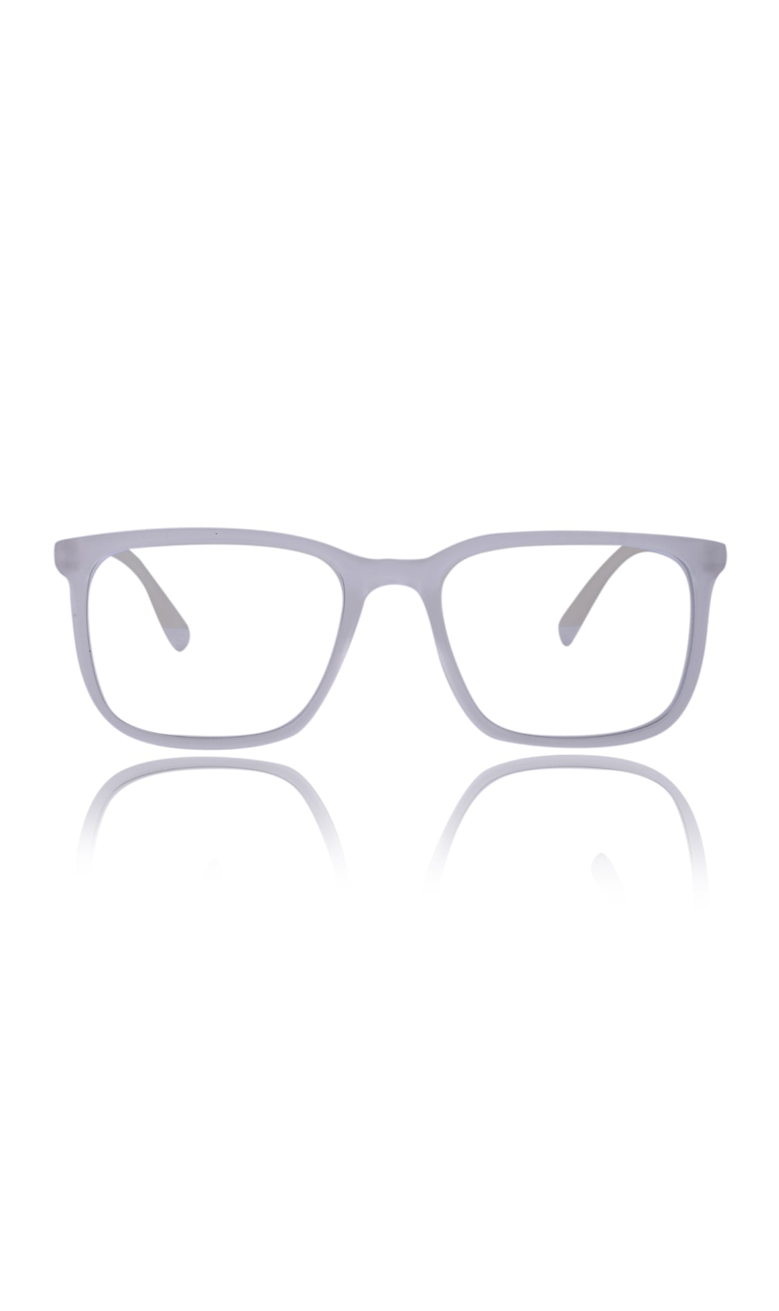 Colour Series : Vibrant colours eyewear rectangle frames with anti glare and blue filter eyeglasses for men and women (Pearl White)