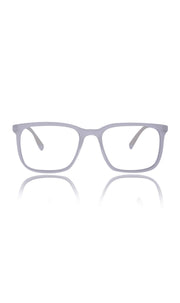Colour Series : Vibrant colours eyewear rectangle frames with anti glare and blue filter eyeglasses for men and women (Pearl White)