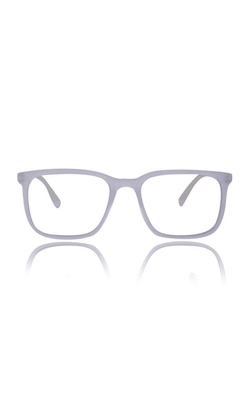 Colour Series : Vibrant colours eyewear rectangle frames with anti glare and blue filter eyeglasses for men and women (Pearl White)