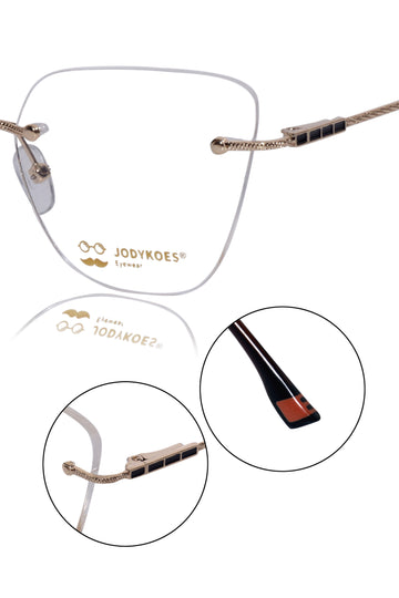 Cat Eye Signature Rimless Frame