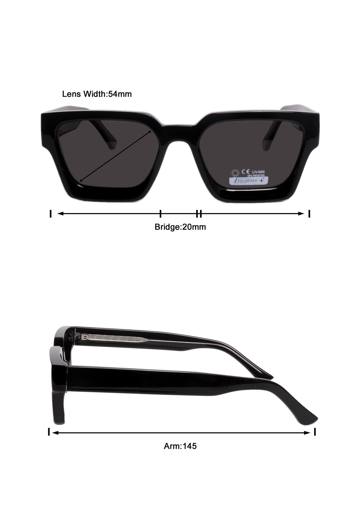 Legacy Square Sunglasses – UV400 Polarized