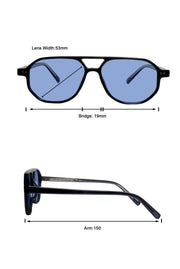 Legacy Aviator Sunglasses – UV400 Polarized (Ocean)