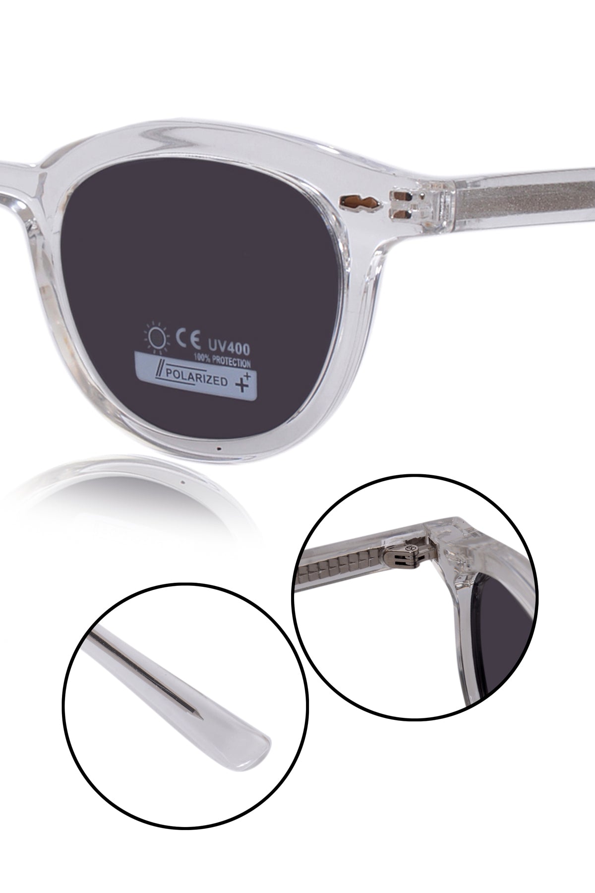 Legacy Round Sunglasses – UV400 Polarized (Dust)