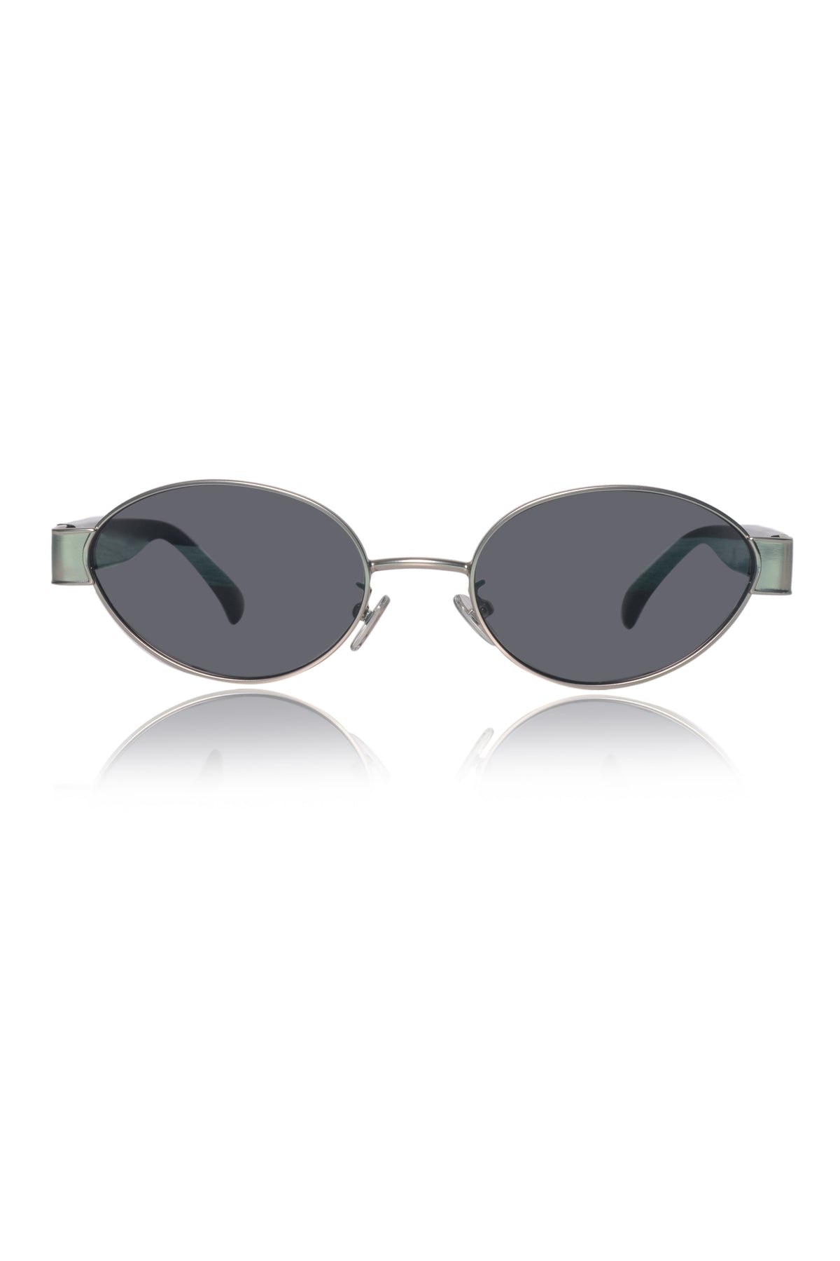 Legacy Metal Oval Sunglasses – UV400 Polarized (Silver)