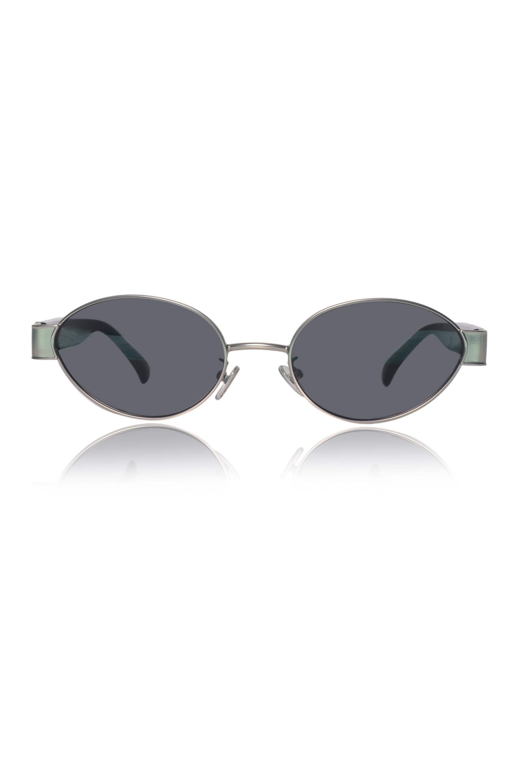 Legacy Metal Oval Sunglasses – UV400 Polarized (Silver)