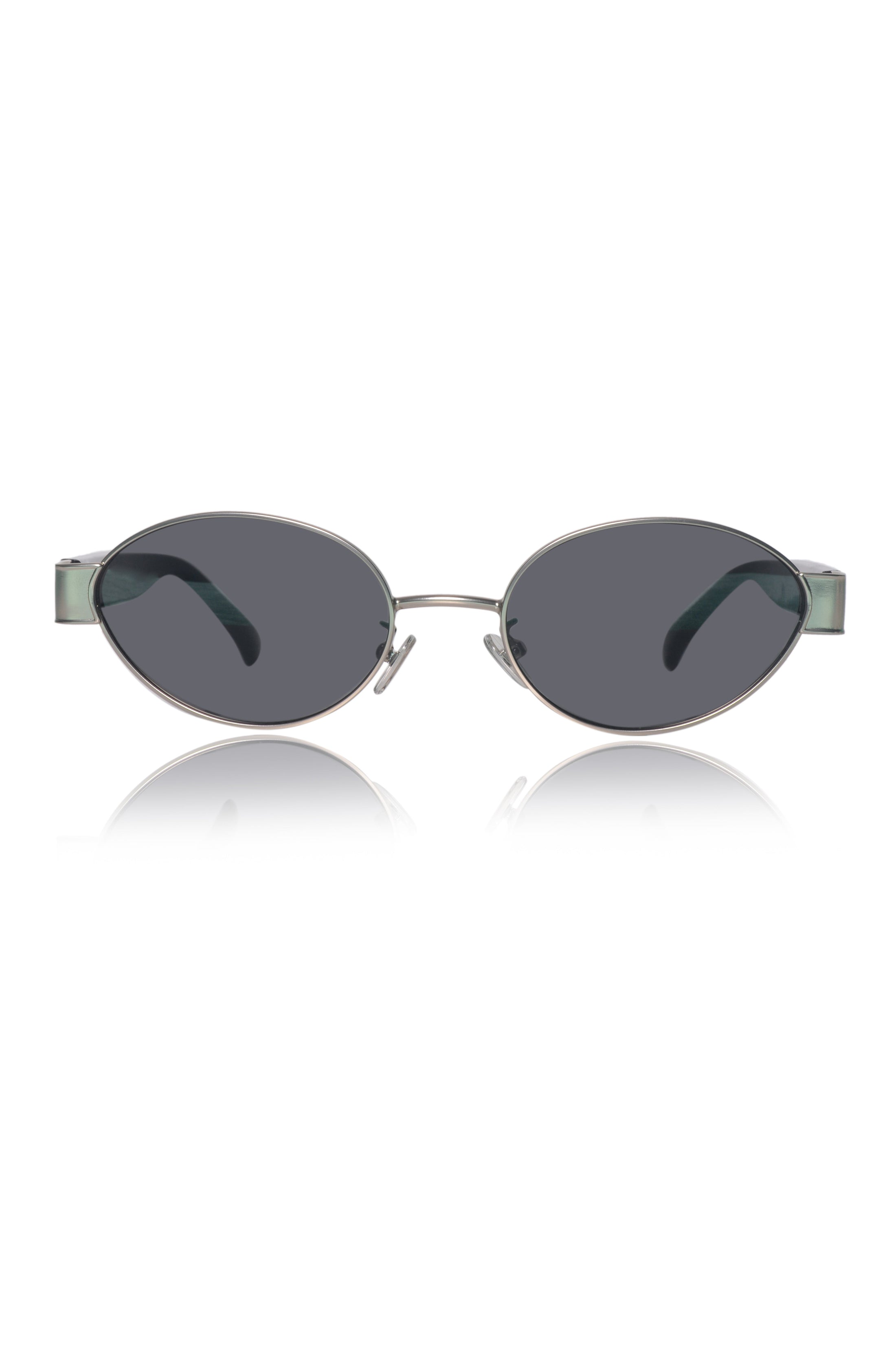 Legacy Metal Oval Sunglasses – UV400 Polarized (Silver)