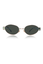 Legacy Metal Oval Sunglasses – UV400 Polarized (Gold)