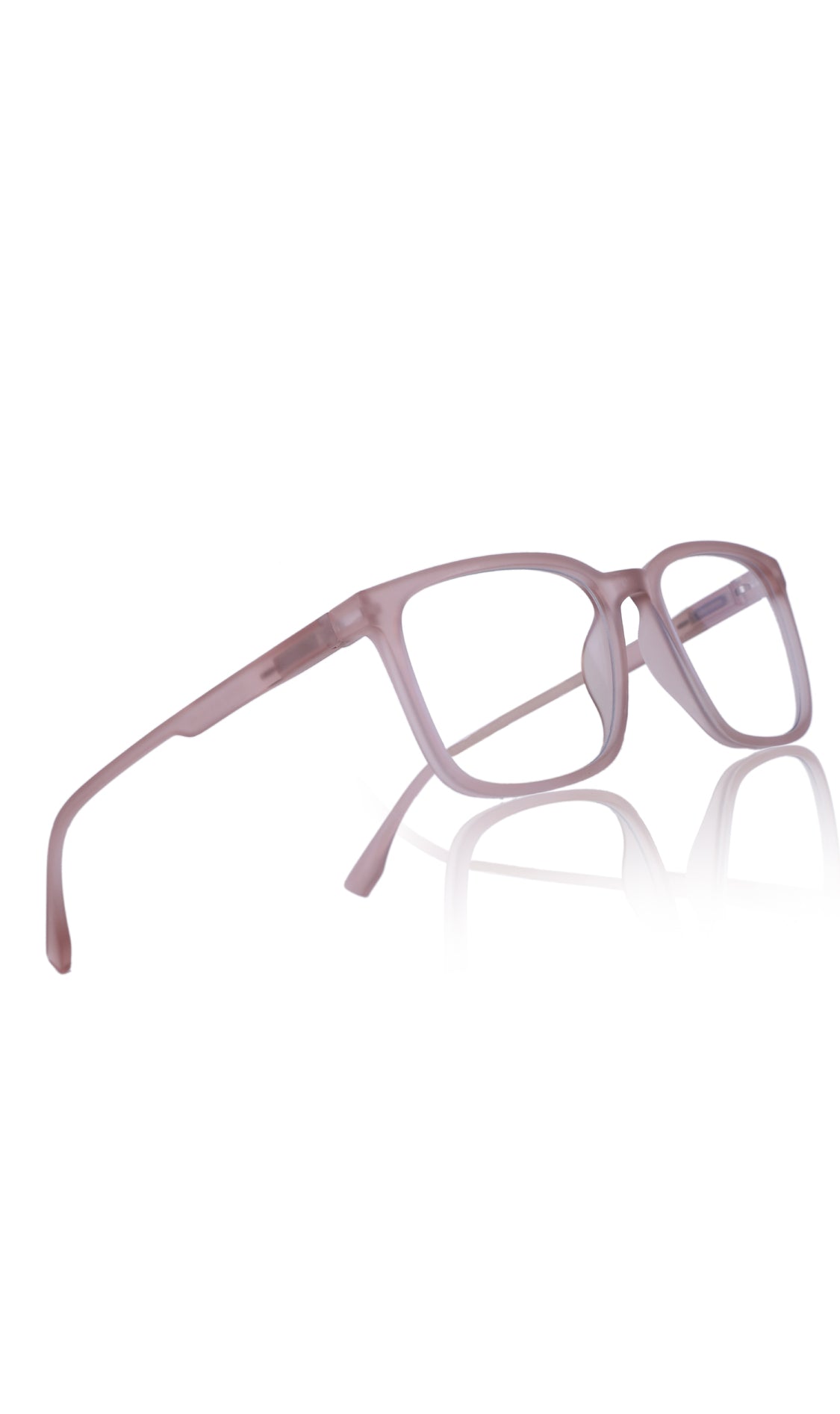 Colour Series : Vibrant colours eyewear rectangle frames with anti glare and blue filter eyeglasses for men and women (Peach Rose)