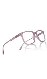 Colour Series : Vibrant colours eyewear rectangle frames with anti glare and blue filter eyeglasses for men and women (Peach Rose)