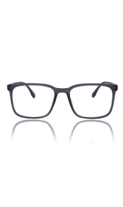 Colour Series : Vibrant colours eyewear rectangle frames with anti glare and blue filter eyeglasses for men and women (Opaque Black)
