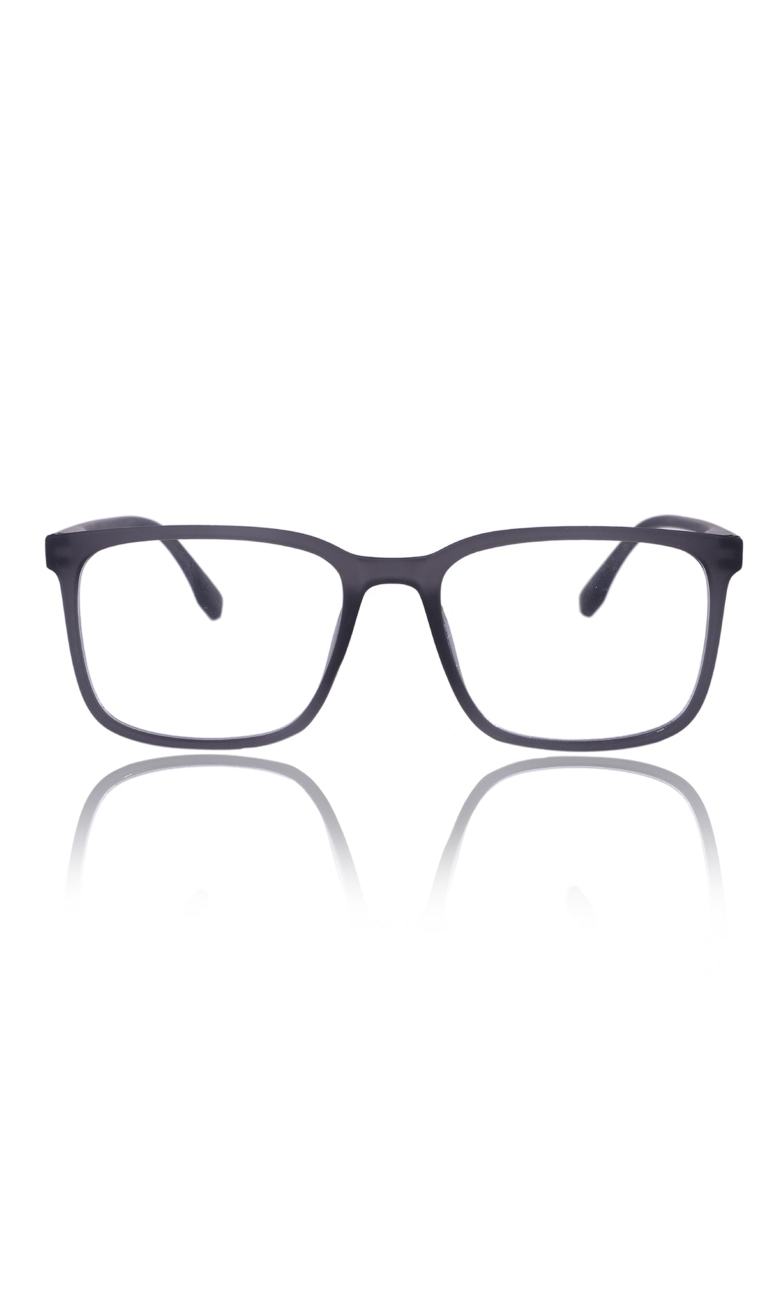 Colour Series : Vibrant colours eyewear rectangle frames with anti glare and blue filter eyeglasses for men and women (Opaque Black)