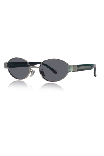 Legacy Metal Oval Sunglasses – UV400 Polarized (Silver)