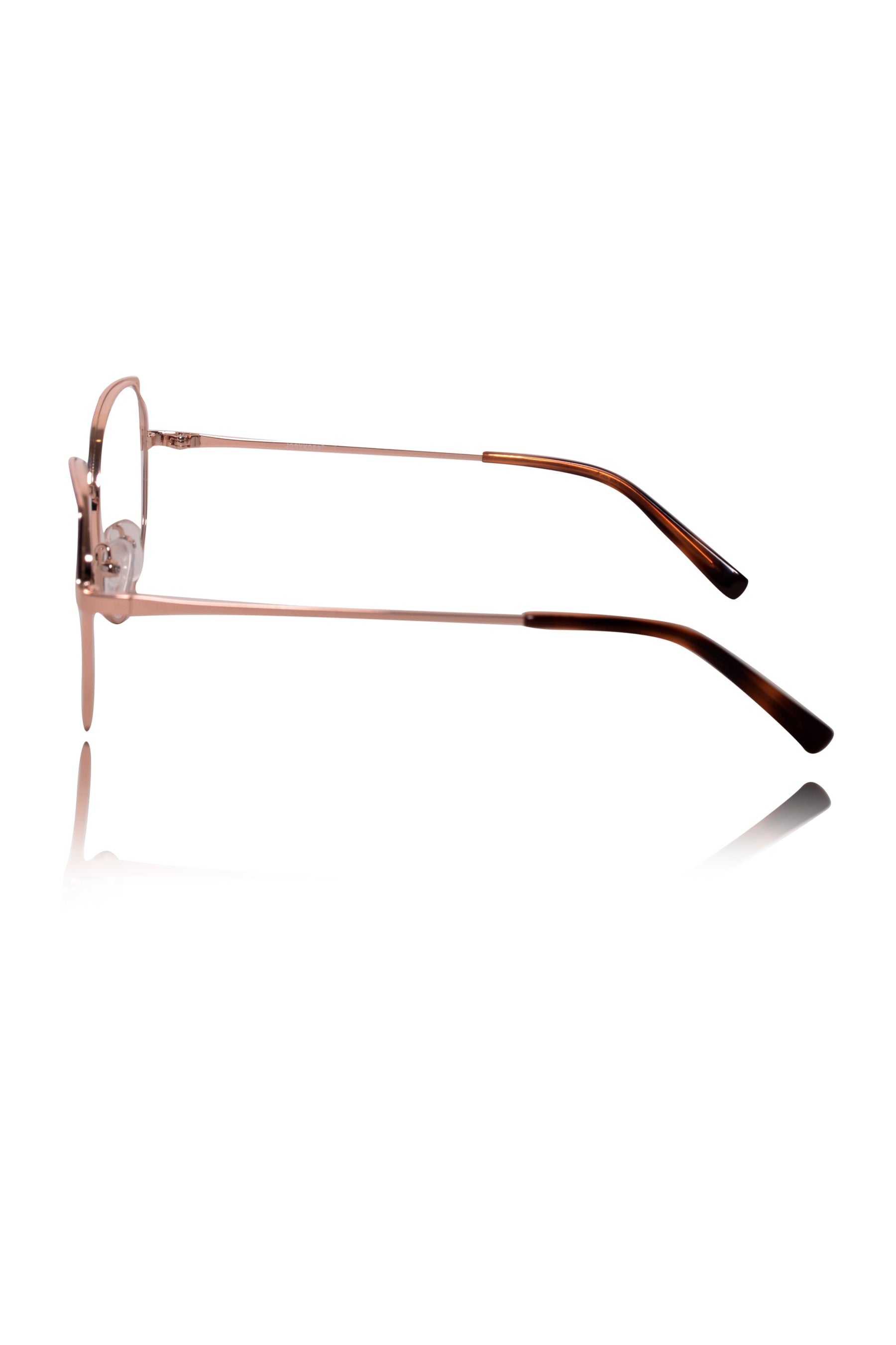 Luxury Series : Pure Titanium Metal Spectacle Eyeglasses | Cat Eye Metal Eyewear Frame (Purple and Rose Gold)