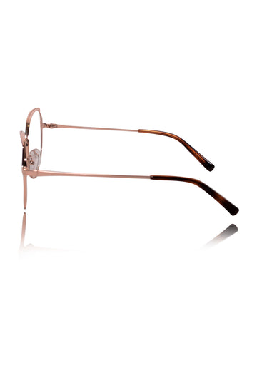 Luxury Series : Pure Titanium Metal Spectacle Eyeglasses | Cat Eye Metal Eyewear Frame (Purple and Rose Gold)