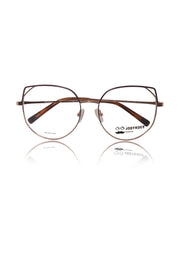 Luxury Series : Pure Titanium Metal Spectacle Eyeglasses | Cat Eye Metal Eyewear Frame (Purple and Rose Gold)