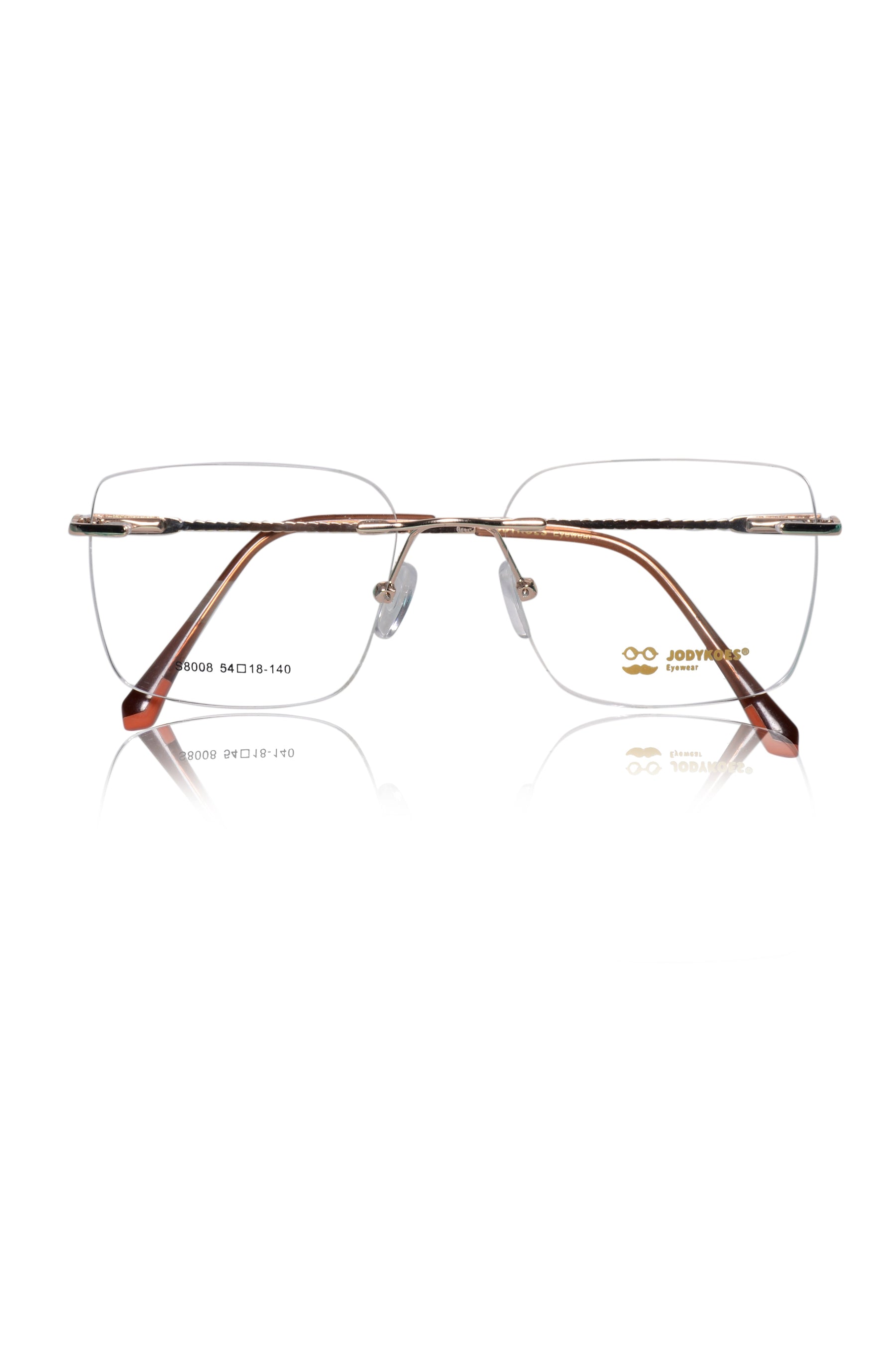 Square Signature Rimless Frame