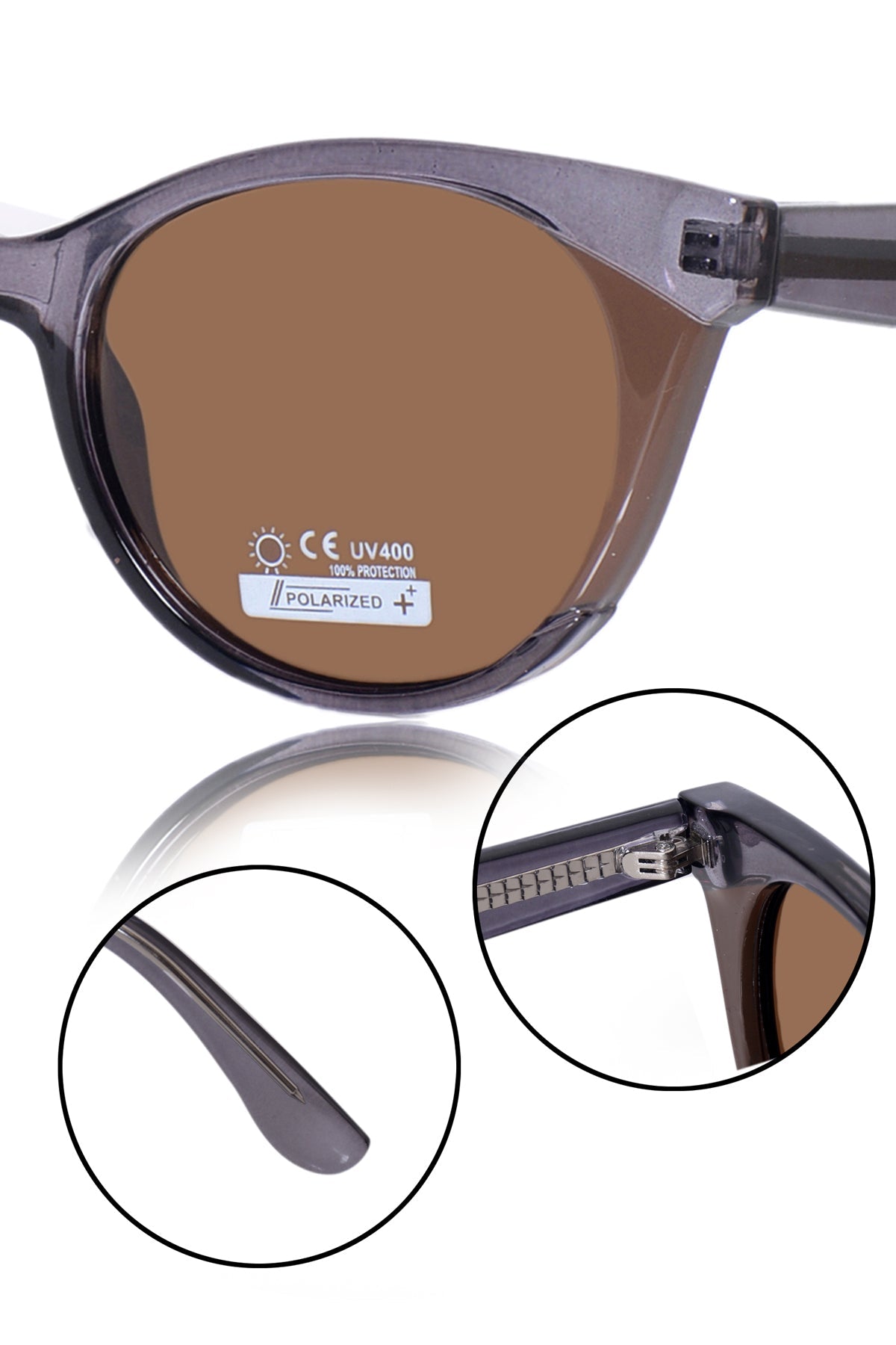 Legacy Cat Eye Sunglasses – UV400 Polarized (Rose)