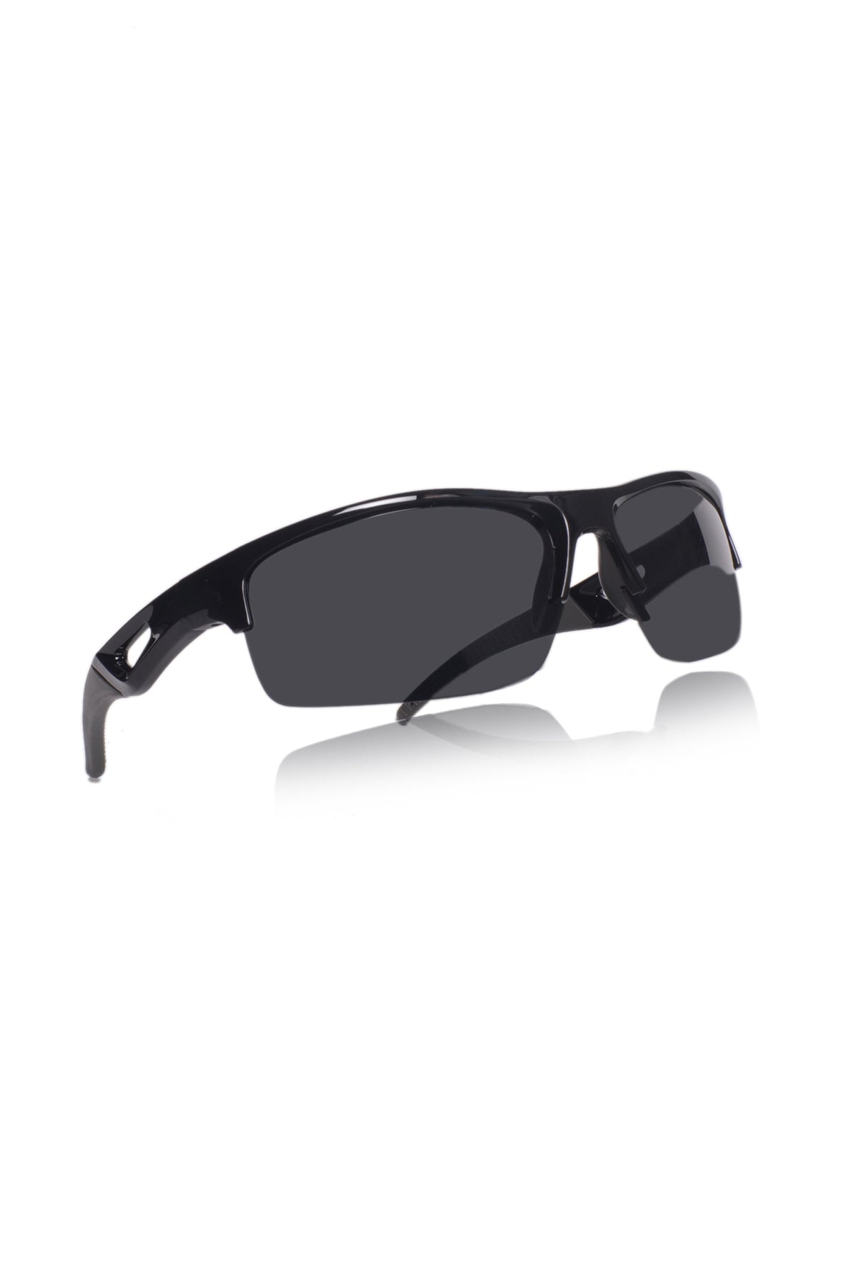 Sports Series Wrap Around Sunglasses for Men & Women | Lightweight Non-Polarized Eyewear | UV400 Protection | Performance Outdoor Shades (Black)