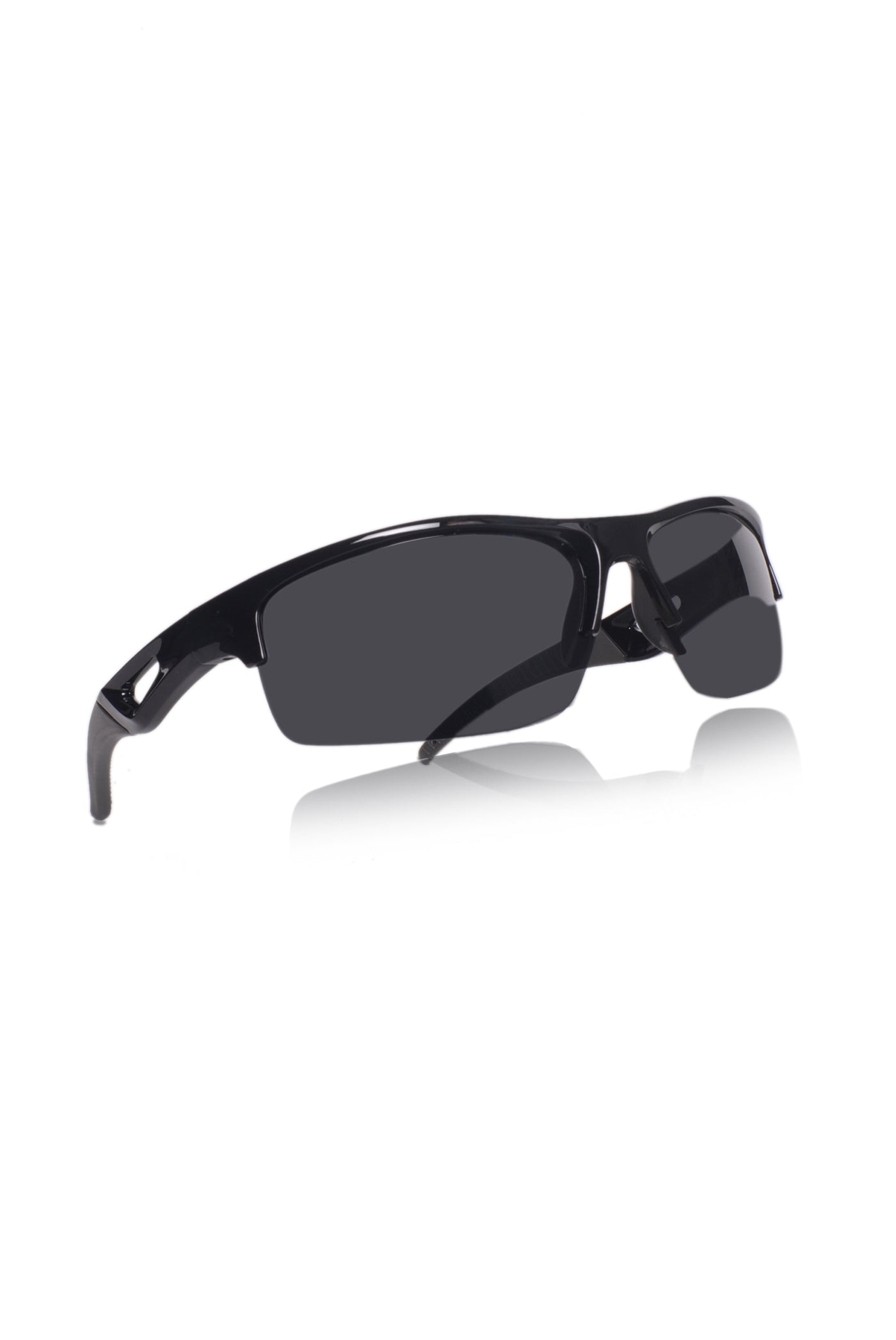 Sports Series Wrap Around Sunglasses for Men & Women | Lightweight Non-Polarized Eyewear | UV400 Protection | Performance Outdoor Shades (Black)