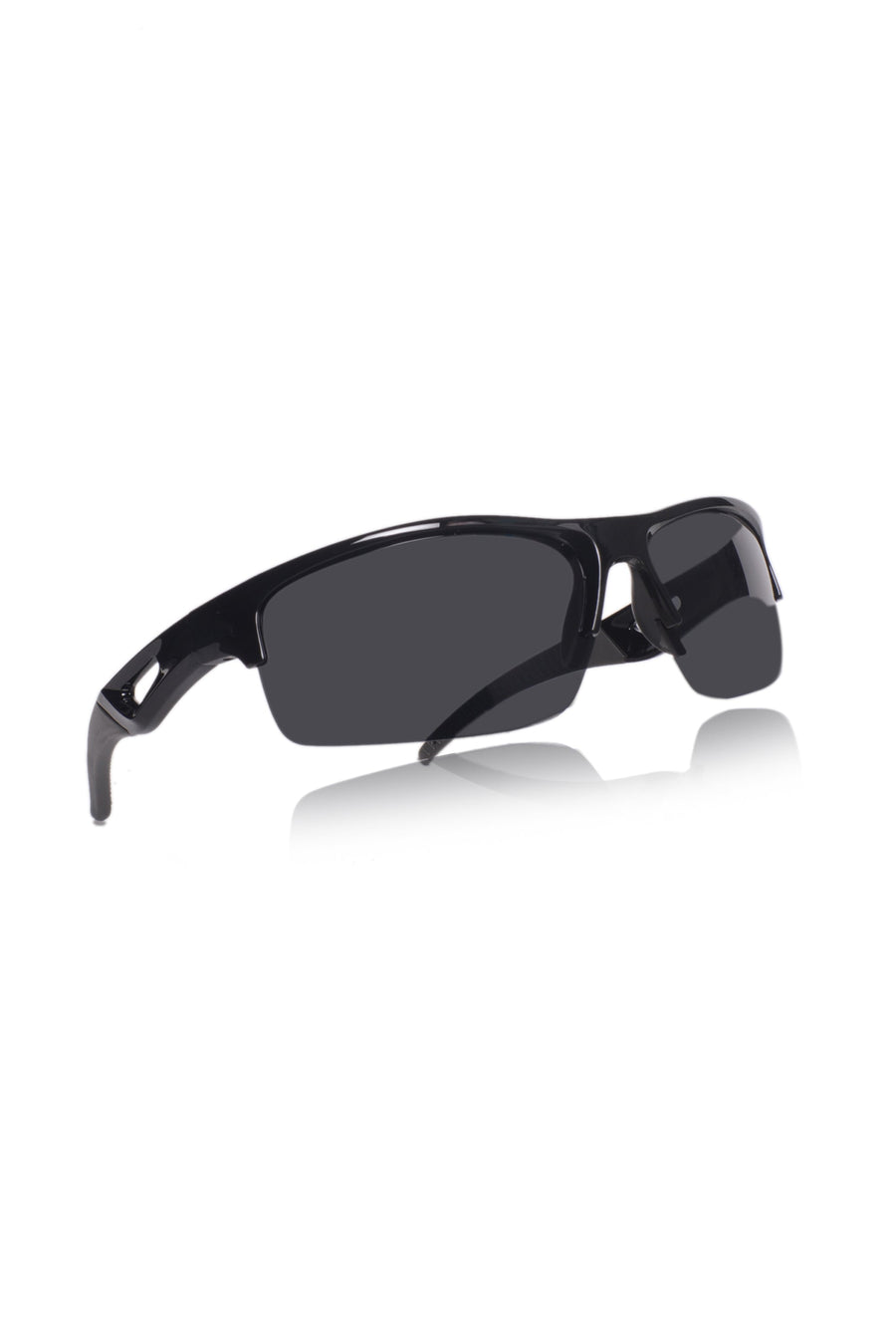 Sports Series Wrap Around Sunglasses for Men & Women | Lightweight Non-Polarized Eyewear | UV400 Protection | Performance Outdoor Shades (Black)